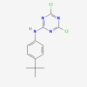 molecular formula C13H14Cl2N4 B15162639 N-(4-tert-Butylphenyl)-4,6-dichloro-1,3,5-triazin-2-amine CAS No. 146887-20-9