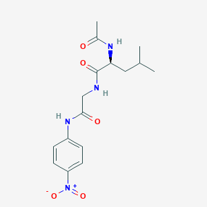 molecular formula C16H22N4O5 B15162679 N-Acetyl-L-leucyl-N-(4-nitrophenyl)glycinamide CAS No. 188806-53-3