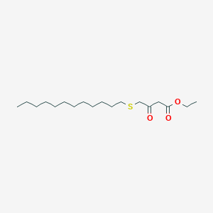 molecular formula C18H34O3S B15162695 Ethyl 4-(dodecylsulfanyl)-3-oxobutanoate CAS No. 192382-59-5