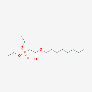 molecular formula C14H29O5P B15162737 Acetic acid, (diethoxyphosphinyl)-, octyl ester CAS No. 147318-10-3