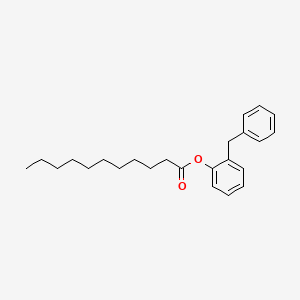 molecular formula C24H32O2 B15162739 2-Benzylphenyl undecanoate CAS No. 143074-29-7