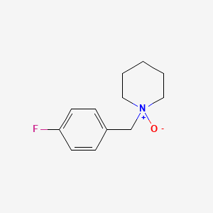 molecular formula C12H16FNO B15162809 Piperidine, 1-((4-fluorophenyl)methyl)-, 1-oxide CAS No. 154479-59-1