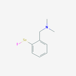 molecular formula C9H12INSe B15162864 2-[(Dimethylamino)methyl]benzene-1-selenenyl iodide CAS No. 180626-73-7