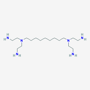 molecular formula C17H42N6 B15162872 N~1~,N~1~,N~9~,N~9~-Tetrakis(2-aminoethyl)nonane-1,9-diamine CAS No. 142745-45-7