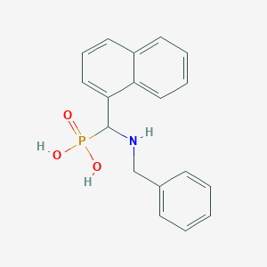 molecular formula C18H18NO3P B15162936 [(Benzylamino)(naphthalen-1-yl)methyl]phosphonic acid CAS No. 183962-54-1