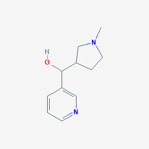 molecular formula C11H16N2O B015163 (1-Methylpyrrolidin-3-yl)-pyridin-3-ylmethanol CAS No. 887407-08-1
