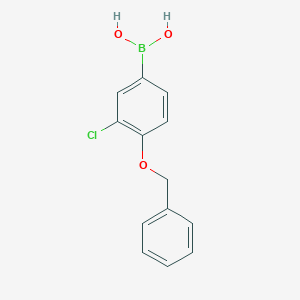 molecular formula C13H12BClO3 B151630 4-Benzyloxy-3-chlorophenylboronic acid CAS No. 845551-44-2