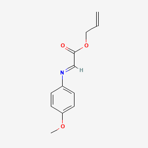 molecular formula C12H13NO3 B15163072 Acetic acid, [(4-methoxyphenyl)imino]-, 2-propenyl ester CAS No. 194099-83-7