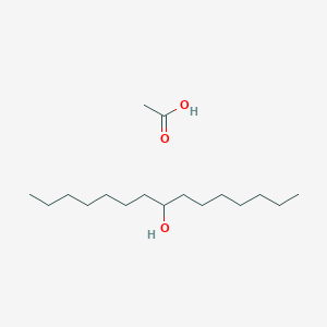 molecular formula C17H36O3 B15163083 Acetic acid--pentadecan-8-ol (1/1) CAS No. 190249-59-3