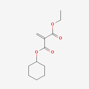 molecular formula C12H18O4 B15163101 1-O-cyclohexyl 3-O-ethyl 2-methylidenepropanedioate CAS No. 149360-80-5