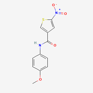 molecular formula C12H10N2O4S B15163114 N-(4-Methoxyphenyl)-5-nitro-3-thiophenecarboxamide CAS No. 146795-26-8
