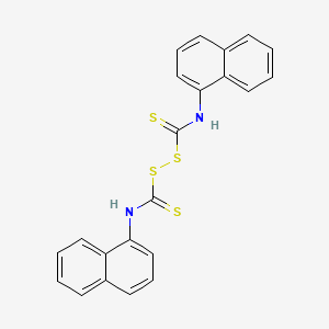 molecular formula C22H16N2S4 B15163126 N,N'-Di(1-naphthyl)thiuram disulfide CAS No. 193746-93-9