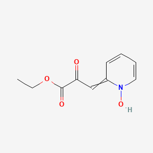 molecular formula C10H11NO4 B15163152 Ethyl 3-(1-hydroxypyridin-2(1H)-ylidene)-2-oxopropanoate CAS No. 143814-23-7