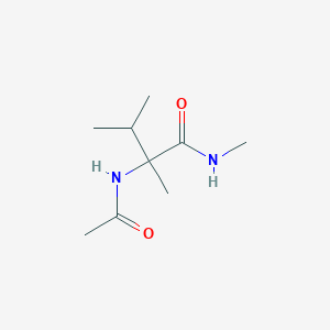 molecular formula C9H18N2O2 B15163182 N~2~-Acetyl-N,3-dimethylisovalinamide CAS No. 176039-45-5