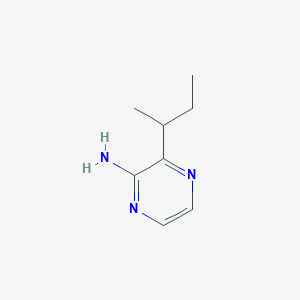 molecular formula C8H13N3 B15163250 3-(Butan-2-yl)pyrazin-2-amine CAS No. 185148-50-9