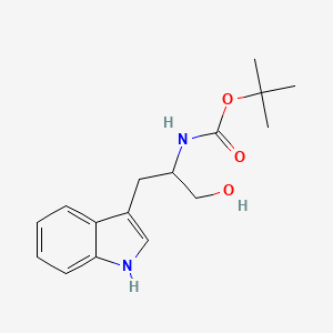 molecular formula C16H22N2O3 B15163562 tert-butyl N-[1-hydroxy-3-(1H-indol-3-yl)propan-2-yl]carbamate 