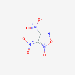 molecular formula C2N4O6 B15163601 1,2,5-Oxadiazole, 3,4-dinitro-, 2-oxide CAS No. 153498-61-4