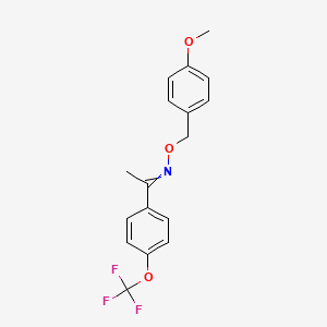 molecular formula C17H16F3NO3 B1516371 1-(4-(Trifluoromethoxy)phenyl)ethanone O-(4-methoxybenzyl) oxime 