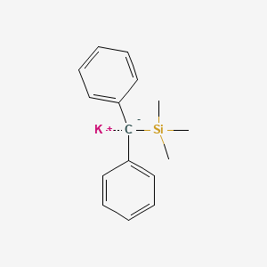 molecular formula C16H19KSi B15163727 Potassium diphenyl(trimethylsilyl)methanide CAS No. 179261-28-0