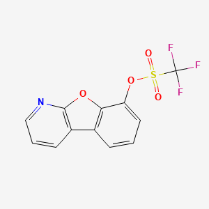 molecular formula C12H6F3NO4S B1516373 Benzofuro[2,3-b]pyridin-8-yl trifluoromethanesulfonate 