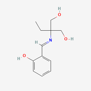 molecular formula C12H17NO3 B15163801 1,3-Propanediol, 2-ethyl-2-[[(2-hydroxyphenyl)methylene]amino]- CAS No. 143331-88-8