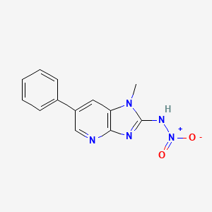 molecular formula C13H11N5O2 B15163808 N-(1-Methyl-6-phenyl-1H-imidazo[4,5-b]pyridin-2-yl)nitramide CAS No. 143076-56-6