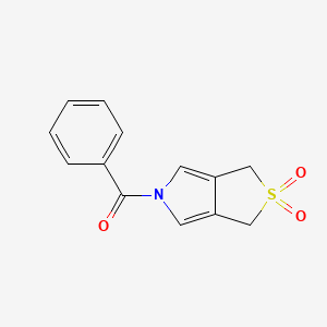 molecular formula C13H11NO3S B15163832 5-Benzoyl-3,5-dihydro-2lambda~6~-thieno[3,4-c]pyrrole-2,2(1H)-dione CAS No. 144425-38-7