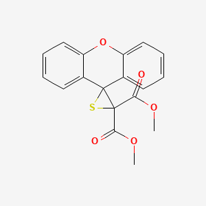 molecular formula C18H14O5S B15163838 Dimethyl 3H-spiro[thiirane-2,9'-xanthene]-3,3-dicarboxylate CAS No. 184536-98-9