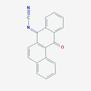 molecular formula C19H10N2O B15163895 Cyanamide, (12-oxobenz[a]anthracen-7(12H)-ylidene)- CAS No. 143104-99-8