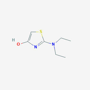 molecular formula C7H12N2OS B15163920 2-(Diethylamino)-1,3-thiazol-4-ol CAS No. 175542-92-4