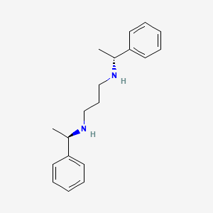 molecular formula C19H26N2 B15163980 N~1~,N~3~-Bis[(1R)-1-phenylethyl]propane-1,3-diamine CAS No. 193808-53-6