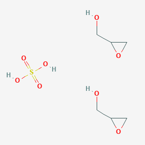molecular formula C6H14O8S B15164058 Oxiran-2-ylmethanol;sulfuric acid CAS No. 144031-47-0