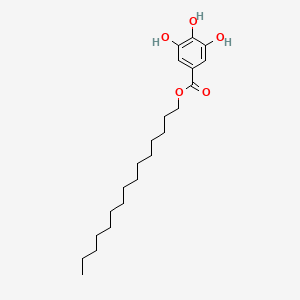 molecular formula C22H36O5 B15164062 Pentadecyl 3,4,5-trihydroxybenzoate CAS No. 147391-54-6