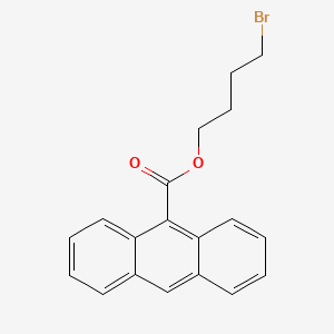 molecular formula C19H17BrO2 B15164139 4-Bromobutyl anthracene-9-carboxylate CAS No. 144449-72-9