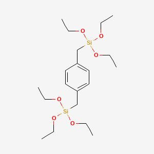 molecular formula C20H38O6Si2 B15164159 Silane, [1,4-phenylenebis(methylene)]bis[triethoxy- CAS No. 148599-42-2