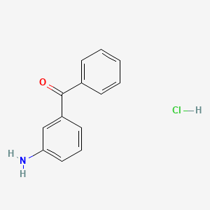 molecular formula C13H12ClNO B15164171 (3-Aminophenyl)-phenylmethanone;hydrochloride CAS No. 143577-64-4