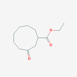 molecular formula C12H20O3 B15164194 Ethyl 3-oxocyclononane-1-carboxylate CAS No. 192524-32-6
