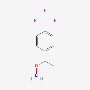 molecular formula C9H10F3NO B15164295 O-{1-[4-(Trifluoromethyl)phenyl]ethyl}hydroxylamine CAS No. 158170-45-7
