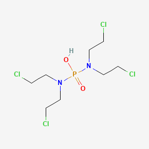 molecular formula C8H17Cl4N2O2P B15164329 Bis[bis(2-chloroethyl)amino]phosphinic Acid CAS No. 200722-80-1