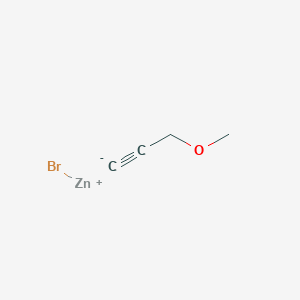 molecular formula C4H5BrOZn B15164339 bromozinc(1+);3-methoxyprop-1-yne CAS No. 175288-08-1