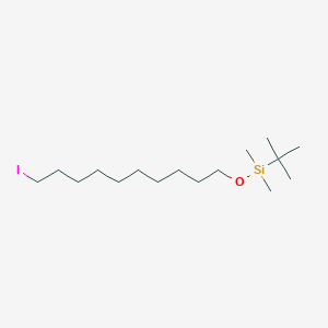 molecular formula C16H35IOSi B15164364 Tert-butyl[(10-iododecyl)oxy]dimethylsilane CAS No. 201799-41-9