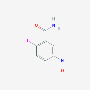 molecular formula C7H5IN2O2 B15164458 2-Iodo-5-nitrosobenzamide CAS No. 181376-11-4