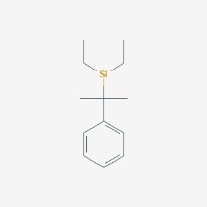 molecular formula C13H21Si B15164514 Diethyl(1-phenyl-1-methylethyl)silane 