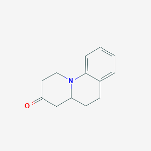 molecular formula C13H15NO B15164549 3H-Benzo[c]quinolizin-3-one, 1,2,4,4a,5,6-hexahydro- CAS No. 194979-79-8