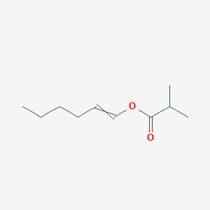 molecular formula C10H18O2 B15164554 hex-1-enyl 2-methylpropanoate CAS No. 196791-41-0