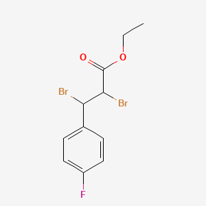 molecular formula C11H11Br2FO2 B1516457 Ethyl 2,3-dibromo-3-(4-fluorophenyl)propanoate 