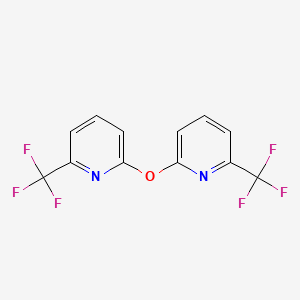 molecular formula C12H6F6N2O B15164617 2,2'-Oxybis[6-(trifluoromethyl)pyridine] CAS No. 194673-14-8