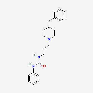 molecular formula C22H29N3O B15164628 N-[3-(4-Benzylpiperidin-1-yl)propyl]-N'-phenylurea CAS No. 275809-12-6