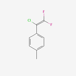 molecular formula C9H7ClF2 B15164777 Benzene, 1-(1-chloro-2,2-difluoroethenyl)-4-methyl- CAS No. 492461-01-5