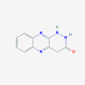 molecular formula C10H8N4O B15164884 Pyridazino[3,4-b]quinoxalin-3(2H)-one, 1,4-dihydro- CAS No. 188677-64-7
